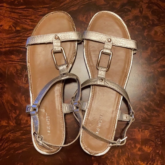 Nine West Shoes - Nine West Gold colored Sandals